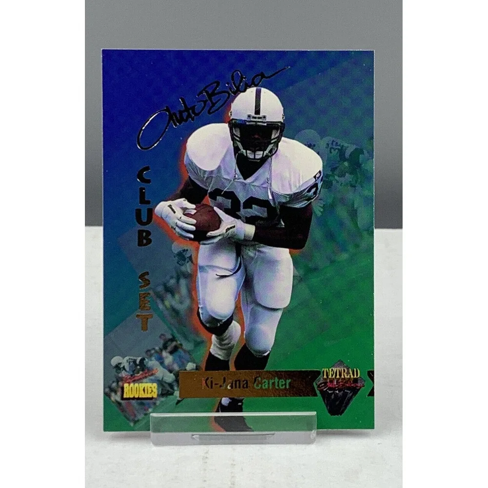 1995 Signature Rookies Tetrad AutoBilia‎ Set Ki-Jana Carter #63 RC Penn State